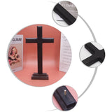 Hanging Crosses Wall Decor Cross Adornment Wood Coffee 1Set for Decor V1366-AZ2-W-12385