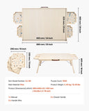 1500 Piece Puzzle Board with Folding Leg Portable Wooden Jigsaw 86x63cm V952-PTZ1500JXWGZAGJ95001V0