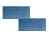 2PCS White Cotton Classic Rug Bath Mats Absorbent Cotton Hotel Spa Shower Bathtub Mats Not A V1189-LWWAL-20260325-00223