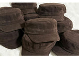 Dark Brown SuedeLike Cavalry Hat, Adjustable 5658cm, Christmas & Halloween Retro Styling V1221-XM-LB5146-ZS155