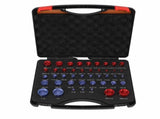 44pcs Nut and Bolt Thread Checker Red Blue Nut and Bolt Size Gauge Inch Metric Nut and Bolt V1294-YM0710-3114230169611
