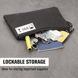 2Pcs Lockable KOSMCCOMoney Bags Nylon Lock Bank Bag Coin Bag,Storage Cash Bag for V1366-AZ2-W-16213
