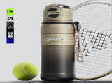 2-Pack Brown 680ml Large Capacity Sports Insulated Tumbler - 316 Stainless Steel Straw Water Bottle, V888-ELOSUNG42175