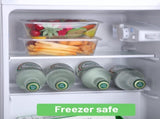 500pcs 350ml Reusable Food Containers Plastic Meal Prep Storage w/Lids - BPA Free V563-FC0350-25-20PK