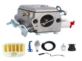 Carburetor Sparking Plug Kit Replacement Fit for Husqvarna 350 346XP 353 340 345 Gardening Tool V1294-YM0901-3111200159511