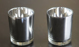 10 Pack Silver Mercury Glass Votive Candle Holders Set For Wedding, Bridal And Baby Shower, Party V382-SILX10