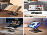 360-Degree Rotating Adjustable Book Stand with Pages, Foldable Desktop Cookbook and Tablet V1188-MS-731-052