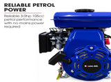 BAUMR-AG 250L Heavy-Duty Petrol Concrete Cement Mixer, 3hp 105cc Engine V219-TOLCCMBM25PA