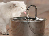FT444 1.8L Electric Pet Water Dispenser Automatic Stainless Steel Cat Dog Fountain V1263-JX-6165
