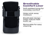 EQUIPMED CAM Walker Moon Boot Large, Foot Injury Support, Ankle Recovery, Adjustable Fit, V219-WLAMBTMH6KLA