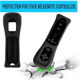 Wii Remote and Nunchuck Controller,Remote Controller ,Silicone Case and Wrist Strap for Wii/Wii V1366-AZ2-W-11295