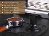 Coffee tamper - Tamper - 51 mm - Coffee press - Espresso tamper - 304 stainless steel - Aluminum V1188-NK-BOL-514