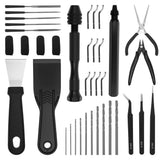 38 Pcs 3D Printer Tool Kit with Deburring Tool, Hand Drill, Pliers, Spatula, Needle Files & Tweezers V1192-AZ-W-21700