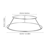 Stainless Steel Round Pot Rack for Outdoor Cooking, Portable Corner Wire Rack, Round Boiler Storage V1366-AZ2-W-28516