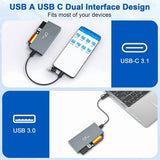 6 in 1 CFast Card Reader Read Simultaneously USB C CFast 2.0 Card Reader USB Card Reader for V1369-AZ3-W-11648