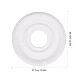 Stylish White PU Round Ceiling Medallion for Home Lighting Decor V1369-AZ3-W-09010