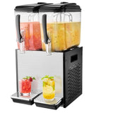 Commercial Beverage Dispenser, 2 Tanks 12 L Per Tank Juice Dispenser, 286W Stainless Steel Ice Tea V952-SYYLJJBSJXS1NR5MHV3