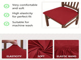 4pcs/6pcs Solid Color Brushed High Elastic Chair Simple Soft And Comfortable Chair Seat V1189-LWWAL-20260325-00581