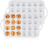 Mini Muffin Pan with Metal Reinforced Frame 24 Cups & Silicone Loaf 12 Cavities V1259-DP01-A-4523