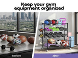 Everfit Dumbbell Rack Weight Rack for Dumbbells Home Gym Storage Black FIT-M-RACK-H-4L