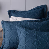 Bianca Kazimir Navy Polyester Coverlet Set Queen/King V442-BCA-COVERLETS-KAZIMIR-NAVY-KI
