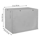 Heavy-Duty Dog Crate Cover, Waterproof Dog Kennel Cover, Easy to Use with Zipper and Vent Window, V1370-AZ4-13749