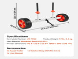 Kayak Cart, 104 kg Load Capacity, Canoe Cart Dolly with 25.4 cm Solid PU Tires & Kickstand, V952-CZSPHTTC10INTL5QS001V0