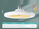 Fan Lamp Dining Room Living Room Bedroom Mute Ceiling Model Ceiling Fan Light Three Wind Speed Home V1294-YM0901-L6805Y-2