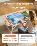 1500 Piece Puzzle Board with Folding Leg Portable Wooden Jigsaw 86x63cm V952-PTZ1500JXWGZNJKWJ001V0