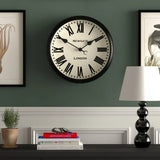 Newgate Spitalfields Wall Clock-Black V398-NG-SPIT16K