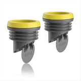 2PCS Toilet Flanges Wax Rings with Prevent Backflow Valve V1369-AZ3-W-11794