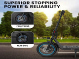 VALK Electric Scooter with Seat, 30km Range, AU Compliant, Disc brakes, 14" Tyres, for Adults, V219-TRNESCVAM6KA