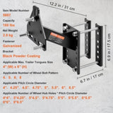 VEVOR Spare Tire Carrier, Trailer Spare Tire Mount, 160 lbs Capacity, Utility Trailer Accessories V952-BTCFJLS160LBS14F0V0