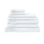 Royal Excellency 7 Piece Cotton Bath Towel Set - White V442-RAN-TOWEL-ROYALEX7PCE-WHITE-RE