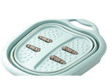 Foot Soaking Bath Basin Foldable Portable Roller Design SPA Massage Bucket for Relieving Feet Pain V1294-YM0523-3112220008613