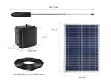 Double Swing Gate Opener Automatic Full Solar Power Kit Remote Control V379-DBLESOLARSET05