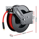 Giantz Air Hose Reel 3/8 IN x 15m Retractable Air Hose 300PSI HR-AIR-BK-15M