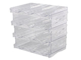 Transparent Water Bottle Organizer 4 Pack Stackable Plastic Water Bottle Cup Holder Detachable V1294-YM0706-3118230176911
