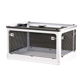 Clothes Storage Box Clear Transparent 4 Way Opening Bottom Pulley Design Plastic PET Storage V1294-YM0716-3117220139418
