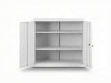 Artiss Steel Locker Cabinet Filing Mental Storage 3-Point Lock Adjustable Shelves White FC-METAL-100-WH