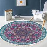 SOGA 120cm Mandala Area Rug for Living Room Lounge, Bedroom, Anti-slip Doormat, Home Decor CARPETYH02LGE