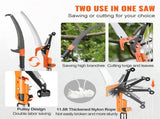 Manual Pole Saw, 2.24 m-8.24 m Extendable Tree Pruner, Sharp Steel Blade and Scissors High Branches V952-SDGZJBXZZK8M8K9PGV0