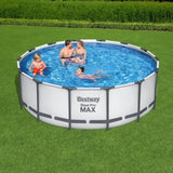 Bestway Swimming Pool 427x427x122cm Steel Frame Above Ground Pools Round Filter Pump Ladder BW-POOL-R-427-5612Y