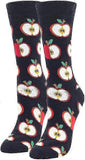 Women's Cotton Novelty Print Socks Animal Food Pattern Cute Pack Socks V1263-JX-4220