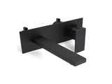 Matt Black Basin Mixer Bathroom Tub Faucet Wall Mount Tap Hot Cold Water Spout V1233-KSQ301B