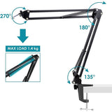 Microphone Stand - Professional Stand for HyperX QuadCast S Condenser Microphone V1237-ZY-203-5389
