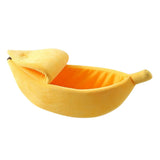 Darzheoy Banana Pet Bed, Cute Funny Fruit Bed with Removable Cushion for Dogs, Indoor Cats, Rabbits, V1189-WXFWAL-20260326-03174