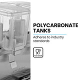 POLYCOOL 36L Commercial Triple Tank Refrigerated Juice Dispenser, Quality Donper Compressor, V219-JUICOMPY36LA
