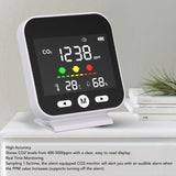 High Precision Air Quality Monitor CO2 400-5000 ppm, Desktop Temperature and Humidity Detector V1237-ZY-715-156