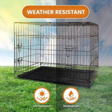 Little Buddies Royale 36in Foldable Pet Wire Dog Crate Enclosure - Medium D0677